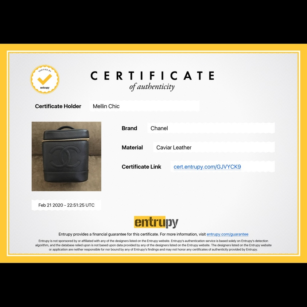 💓Sold💓Chanel Vintage Black Caviar Vanity Case - Picture 9 of 16